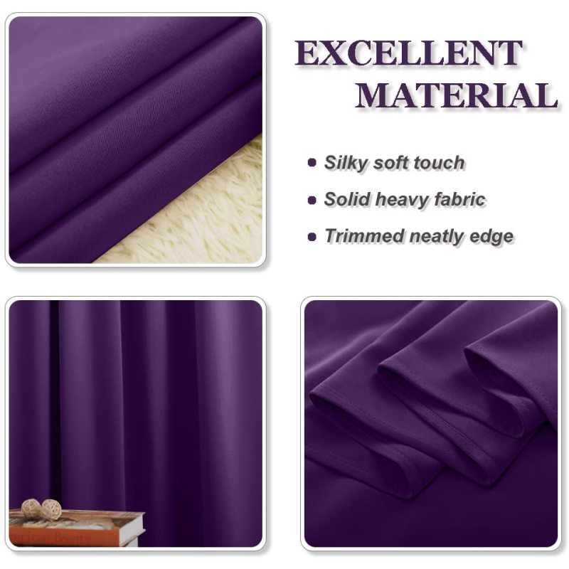 China supplier 100% Blackout Curtains For Kitchen Window Treatment Solid Water Proof Curtains for Living Room Custom Made