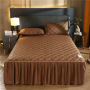 bed skirt soft and warm  ,100% cotton high end  quilted queen bed skirt for bed/