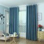 Modern Pure Color Velvet 3D Embossed Blackout Curtain For Living Room