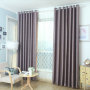 Modern Pure Color Velvet 3D Embossed Blackout Curtain For Living Room