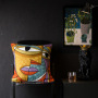 Wholesale Abstract Painting Cushion Cover, Embroidery Cotton Canvas  Cartoon Cushion Cover /