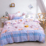 Animal Print Bedding Sets,Cyan Bed Sheet Bedding Set 100% Cotton#