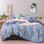 Animal Print Bedding Sets,Cyan Bed Sheet Bedding Set 100% Cotton#