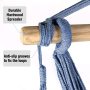 Amazon Hot Oversized Spun Cotton Rope Woven Hardwood Yoga Indoor and Outdoor Hammock, Casual Stretch Elastic Swing Hammock/