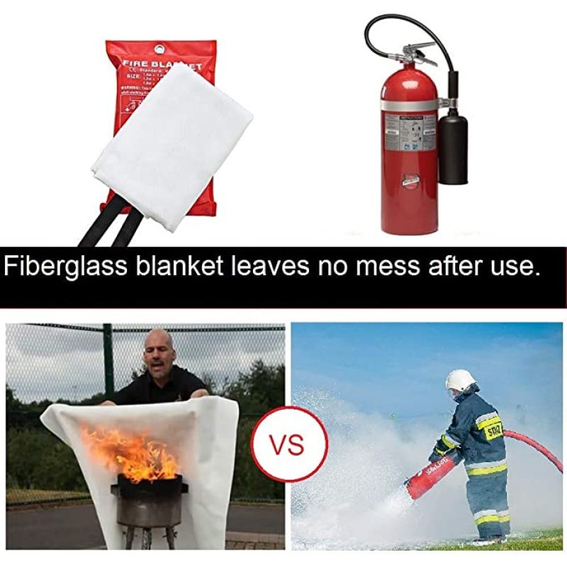 Fire Extinguishing Blanket Safety Fire Safety Fire Cover Glass Extinguishing Fireproof Fiber Blanket