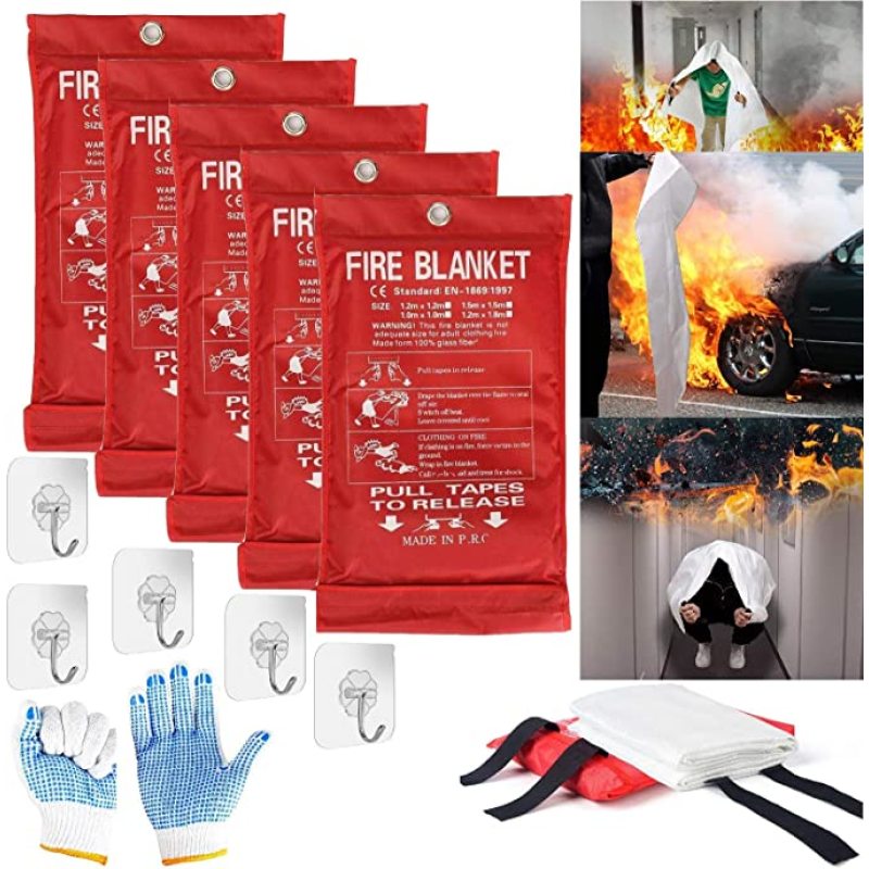 Fire Extinguishing Blanket Safety Fire Safety Fire Cover Glass Extinguishing Fireproof Fiber Blanket