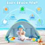 Baby Beach Tent Portable Shade Pool UV Protection Sun Shelter For Infant Outdoor Toys Child Swimming Pool Play House Tent Toys