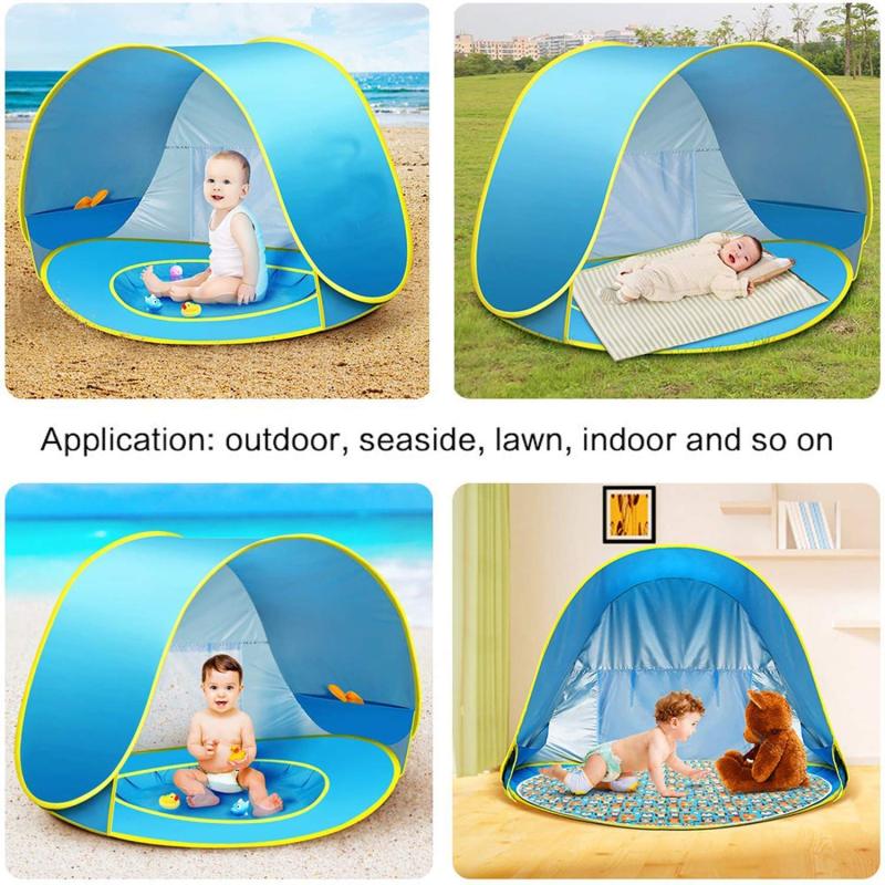 Baby Beach Tent Portable Shade Pool UV Protection Sun Shelter For Infant Outdoor Toys Child Swimming Pool Play House Tent Toys