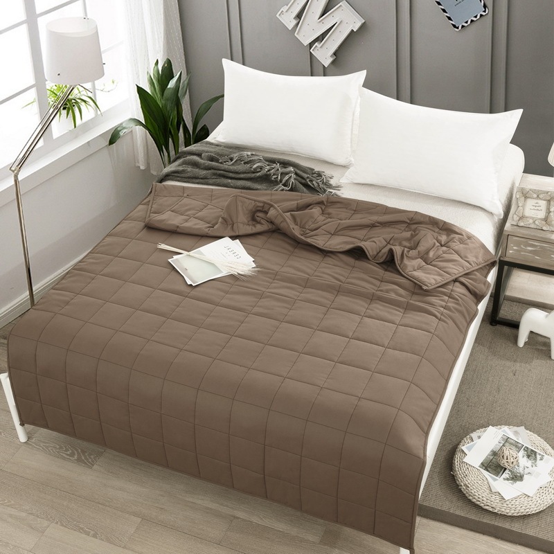 Weighted Blanket for Adult,Decompression Sleep Aid Pressure Weighted Quilt Blankets#