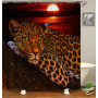 2021 Amazon Top Seller 3D Custom Digital Print Waterproof Polyester Fabric Shower Curtain with Hooks#