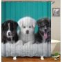 2021 Amazon Top Seller 3D Custom Digital Print Waterproof Polyester Fabric Shower Curtain with Hooks#