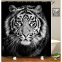 2021 Amazon Top Seller 3D Custom Digital Print Waterproof Polyester Fabric Shower Curtain with Hooks#