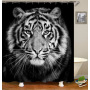 2021 Amazon Top Seller 3D Custom Digital Print Waterproof Polyester Fabric Shower Curtain with Hooks#