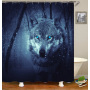 2021 Amazon Top Seller 3D Custom Digital Print Waterproof Polyester Fabric Shower Curtain with Hooks#
