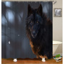 2021 Amazon Top Seller 3D Custom Digital Print Waterproof Polyester Fabric Shower Curtain with Hooks#