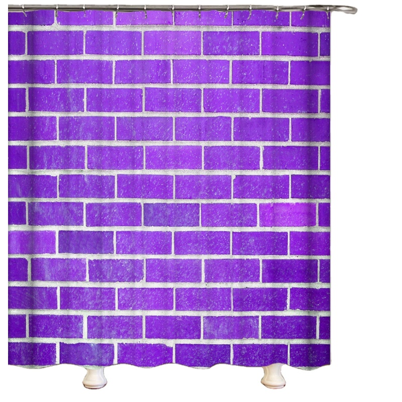 Printing Bathroom Shower Curtain In Fashion Designs/