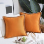 Home ins simple wind hemp rope edging medium hemp pillowcase,Plain linen-edged sofa cushions in stock#