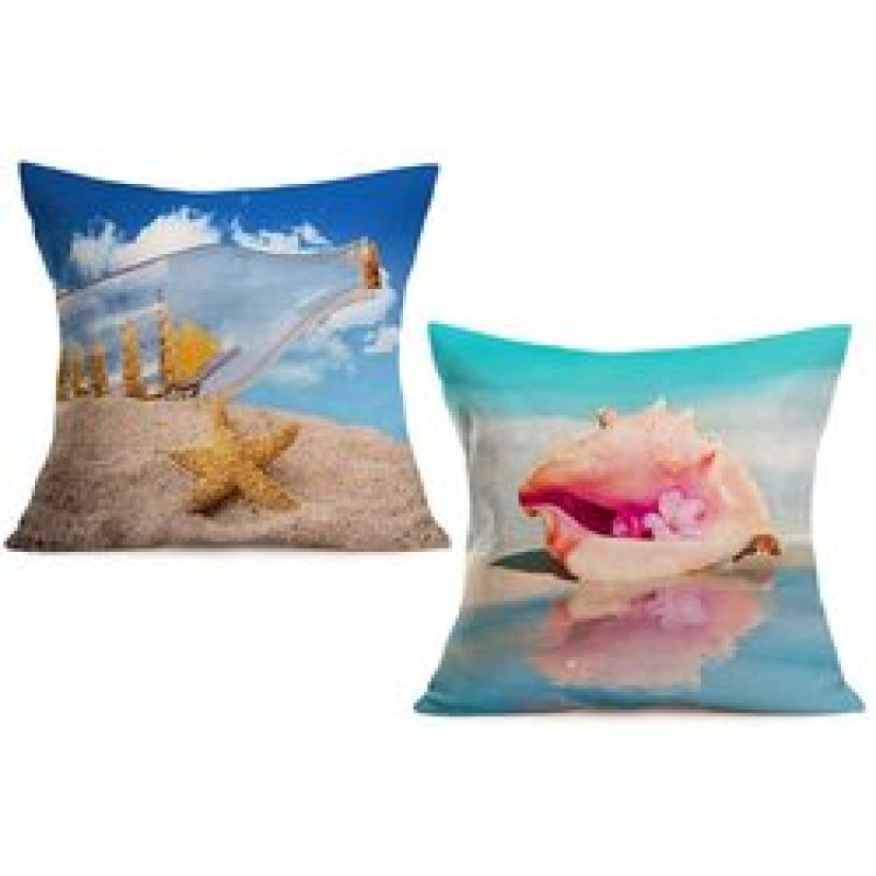 2022 Pelican Print Cushion Sets, Bird by Sea, Cotton Linen Sofa Cushion Cover Pack of 2 Pieces/