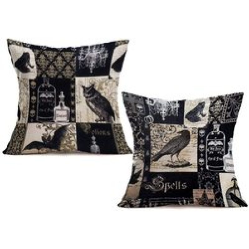 2022 Pelican Print Cushion Sets, Bird by Sea, Cotton Linen Sofa Cushion Cover Pack of 2 Pieces/
