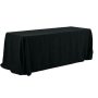 Top Sale Decorative White Black Red Rectangle Banquet Beautiful Polyester Tablecloths For Wedding Kitchen