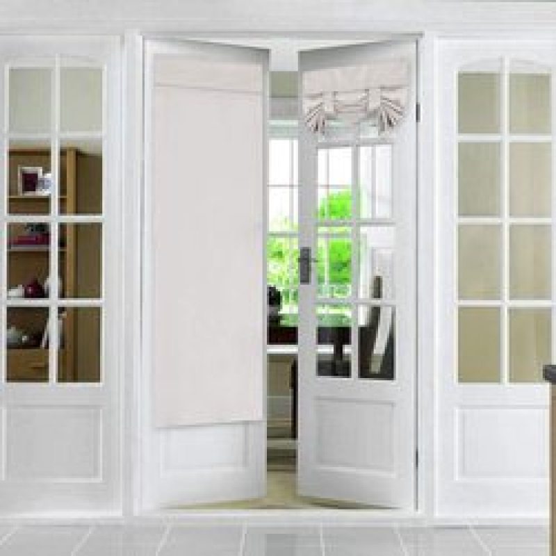 2021 hot French door curtain, heat insulation shading glass door curtain panel triangle curtain for doors and Windows  /