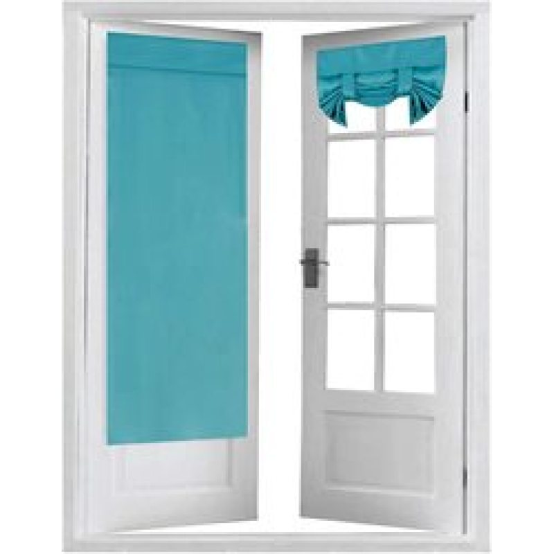 2021 hot French door curtain, heat insulation shading glass door curtain panel triangle curtain for doors and Windows  /