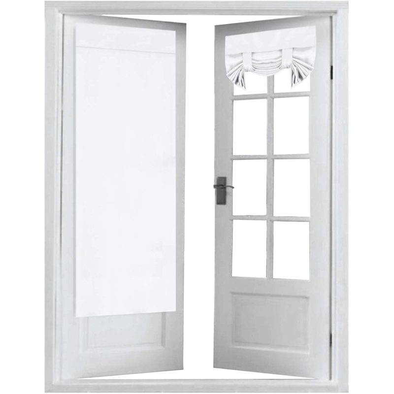 2021 hot French door curtain, heat insulation shading glass door curtain panel triangle curtain for doors and Windows  /