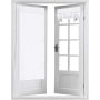 2021 hot French door curtain, heat insulation shading glass door curtain panel triangle curtain for doors and Windows  /