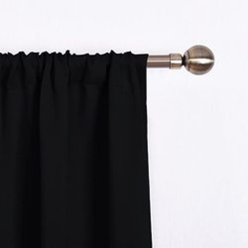 Tie Up Shade Blind Room Window Covering 100% Polyester Blackout Kitchen Curtain, Cheap Rod Pocket Panel Kitchen Curtain/