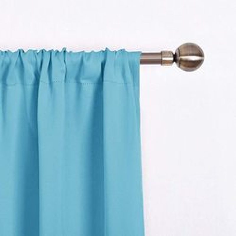 Tie Up Shade Blind Room Window Covering 100% Polyester Blackout Kitchen Curtain, Cheap Rod Pocket Panel Kitchen Curtain/