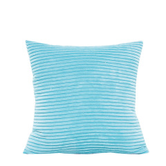 Super Soft Decorative Square Cushion Cover, Striped Velvet Corduroy Throw Pillow Case Cover With Zipper$