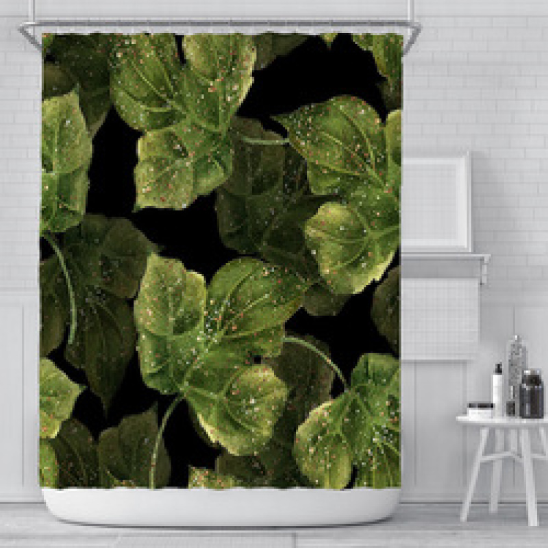 샤워 커튼 어린이 욕실, 후크가 있는 디지털 인쇄 샤워 커튼