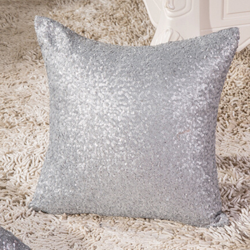 Customis Sofa Pillow Case Cushion Cover,Purple Sequin Latest Design Throw Pillow Cases/