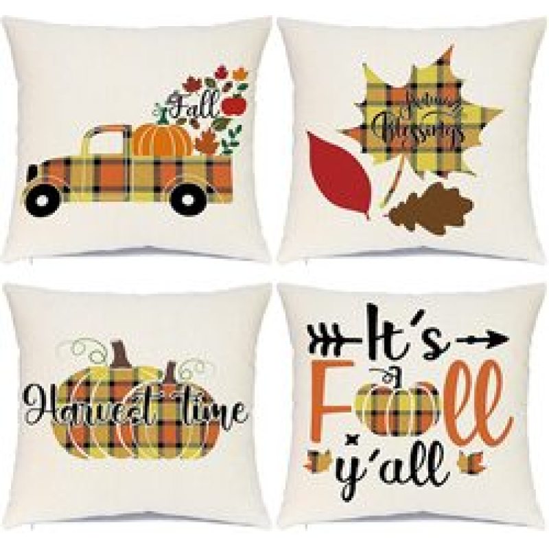 New Pillowcase Cushion Cover Throw Linen Pillow Case Merry Christmas Gifts Home Pillowcases /