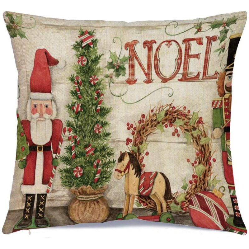 New Pillowcase Cushion Cover Throw Linen Pillow Case Merry Christmas Gifts Home Pillowcases /