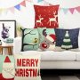 New Pillowcase Cushion Cover Throw Linen Pillow Case Merry Christmas Gifts Home Pillowcases /