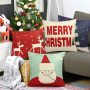 New Pillowcase Cushion Cover Throw Linen Pillow Case Merry Christmas Gifts Home Pillowcases /