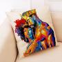 Housse de Coussin Throw Pillows For Home Decor, African Girl Coussin/
