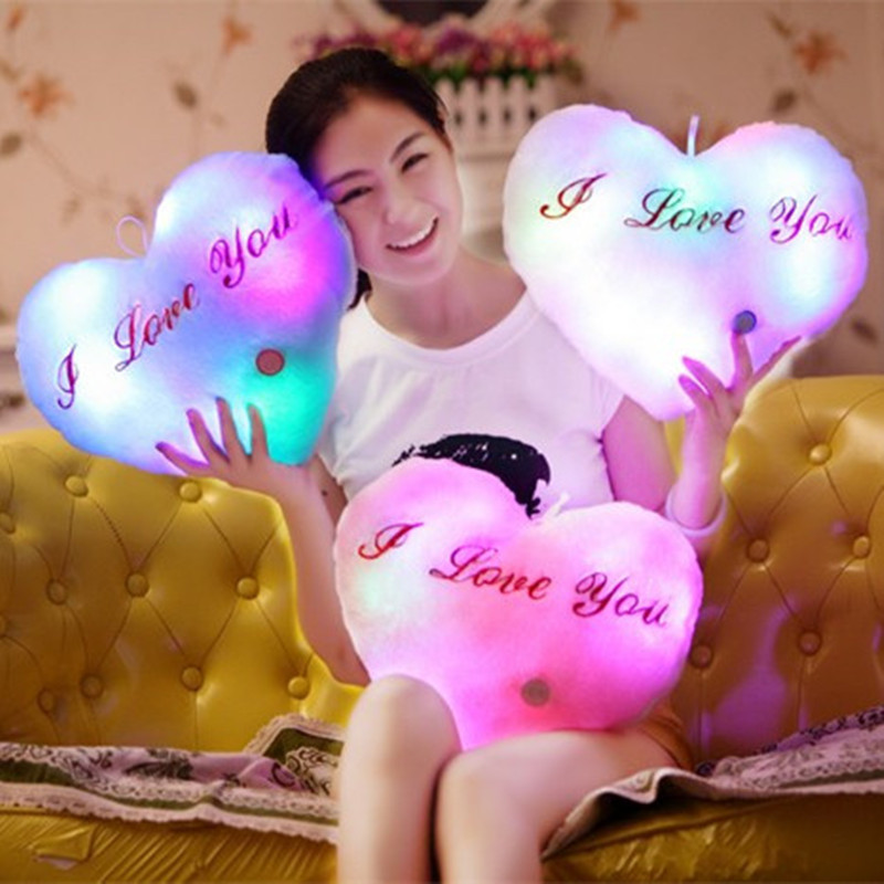 Flashing Pillow Kids Led Sofa Cushion, Luminous Doll Bear Plush Toy Animal Print Sofa Cover For Children$