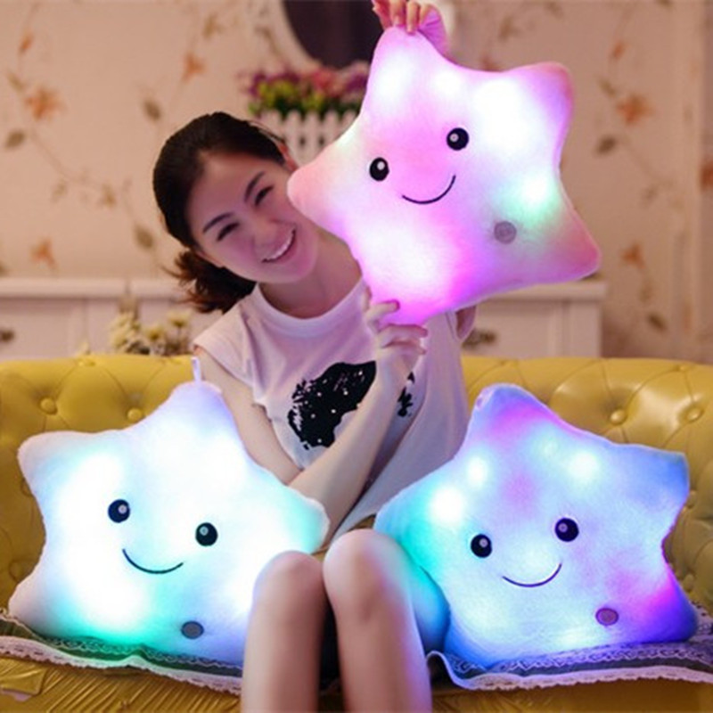Flashing Pillow Kids Led Sofa Cushion, Luminous Doll Bear Plush Toy Animal Print Sofa Cover For Children$
