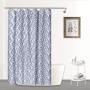 Custom Waterproof Waffle Bathroom Shower Curtain, Thick Polyester Bath Curtain for Bathroom$