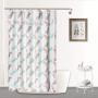 Custom Waterproof Waffle Bathroom Shower Curtain, Thick Polyester Bath Curtain for Bathroom$