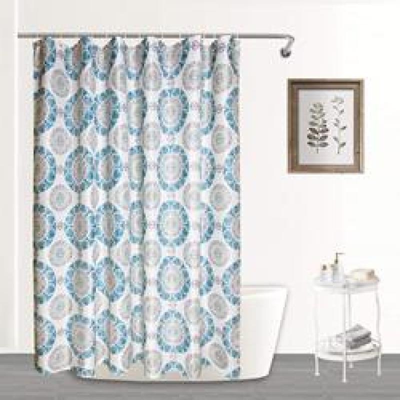Custom Waterproof Waffle Bathroom Shower Curtain, Thick Polyester Bath Curtain for Bathroom$