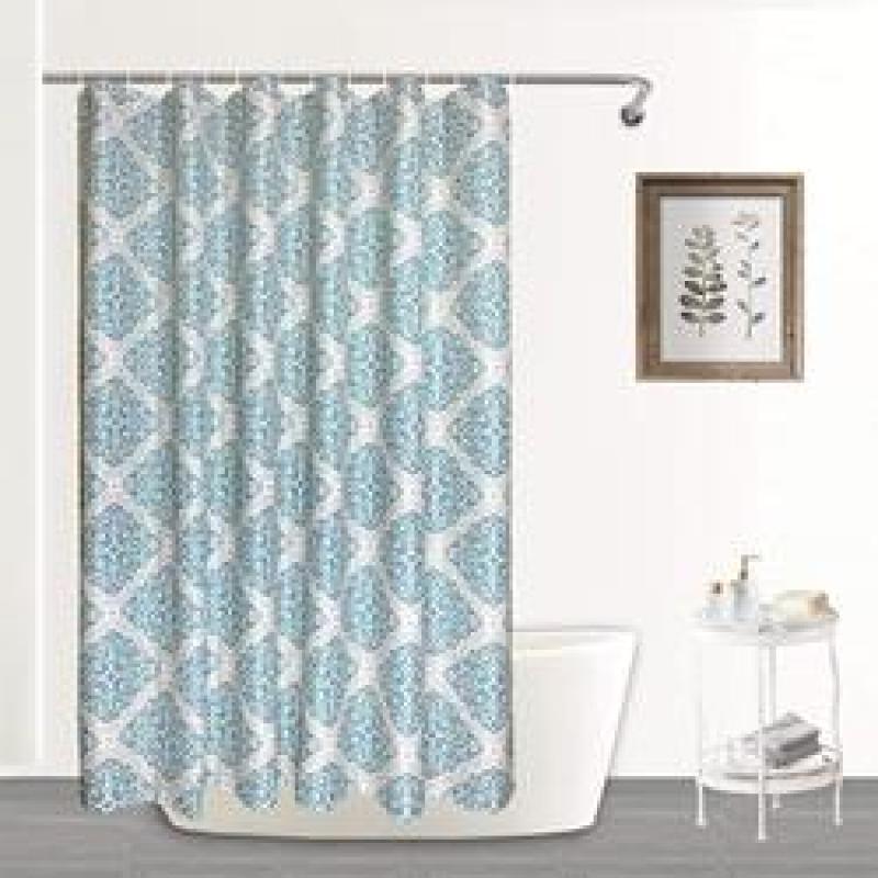 Custom Waterproof Waffle Bathroom Shower Curtain, Thick Polyester Bath Curtain for Bathroom$
