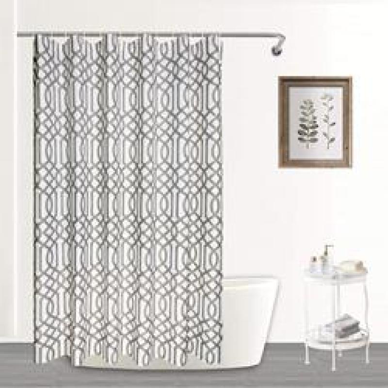 Custom Waterproof Waffle Bathroom Shower Curtain, Thick Polyester Bath Curtain for Bathroom$