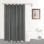Custom Waterproof Waffle Bathroom Shower Curtain, Thick Polyester Bath Curtain for Bathroom$