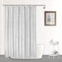 Custom Waterproof Waffle Bathroom Shower Curtain, Thick Polyester Bath Curtain for Bathroom$