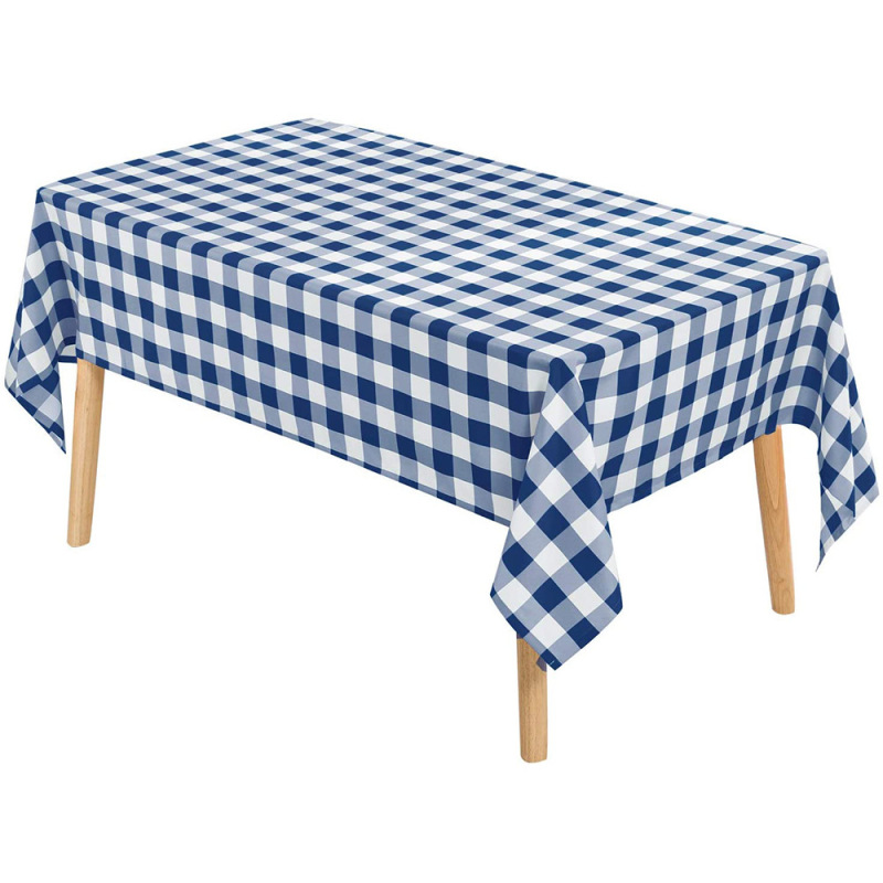 High Quality Beautiful Decor Water-proof Dust-proof Plaid Polyester Table Runner For Kitchen Outside Party