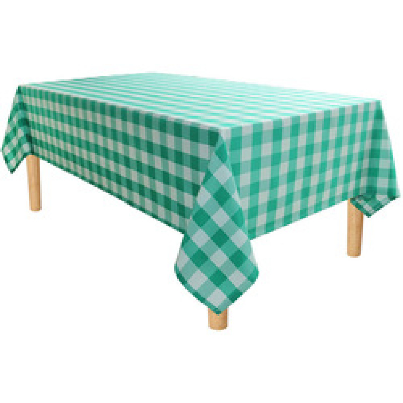 High Quality Beautiful Decor Water-proof Dust-proof Plaid Polyester Table Runner For Kitchen Outside Party