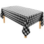 High Quality Beautiful Decor Water-proof Dust-proof Plaid Polyester Table Runner For Kitchen Outside Party